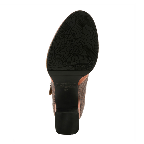 L'Artiste Sweetnora T-Strap Heel (Women) - Camel Multi Dress-Casual - Heels - The Heel Shoe Fitters