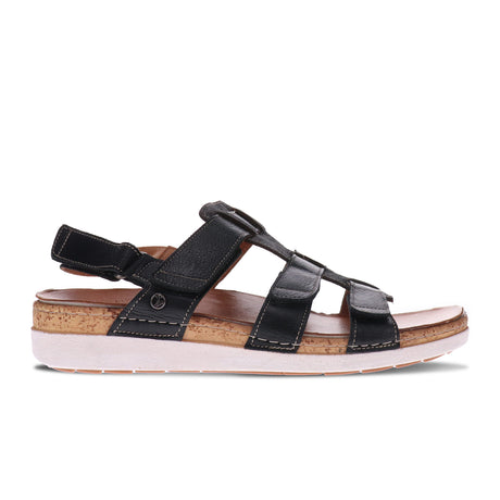 Revere Santorini Backstrap Sandal (Women) - Black Sandals - Backstrap - The Heel Shoe Fitters