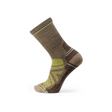 Smartwool Hike Light Cushion Crew Sock (Unisex) - Military Olive Socks - Perf - Crew - The Heel Shoe Fitters