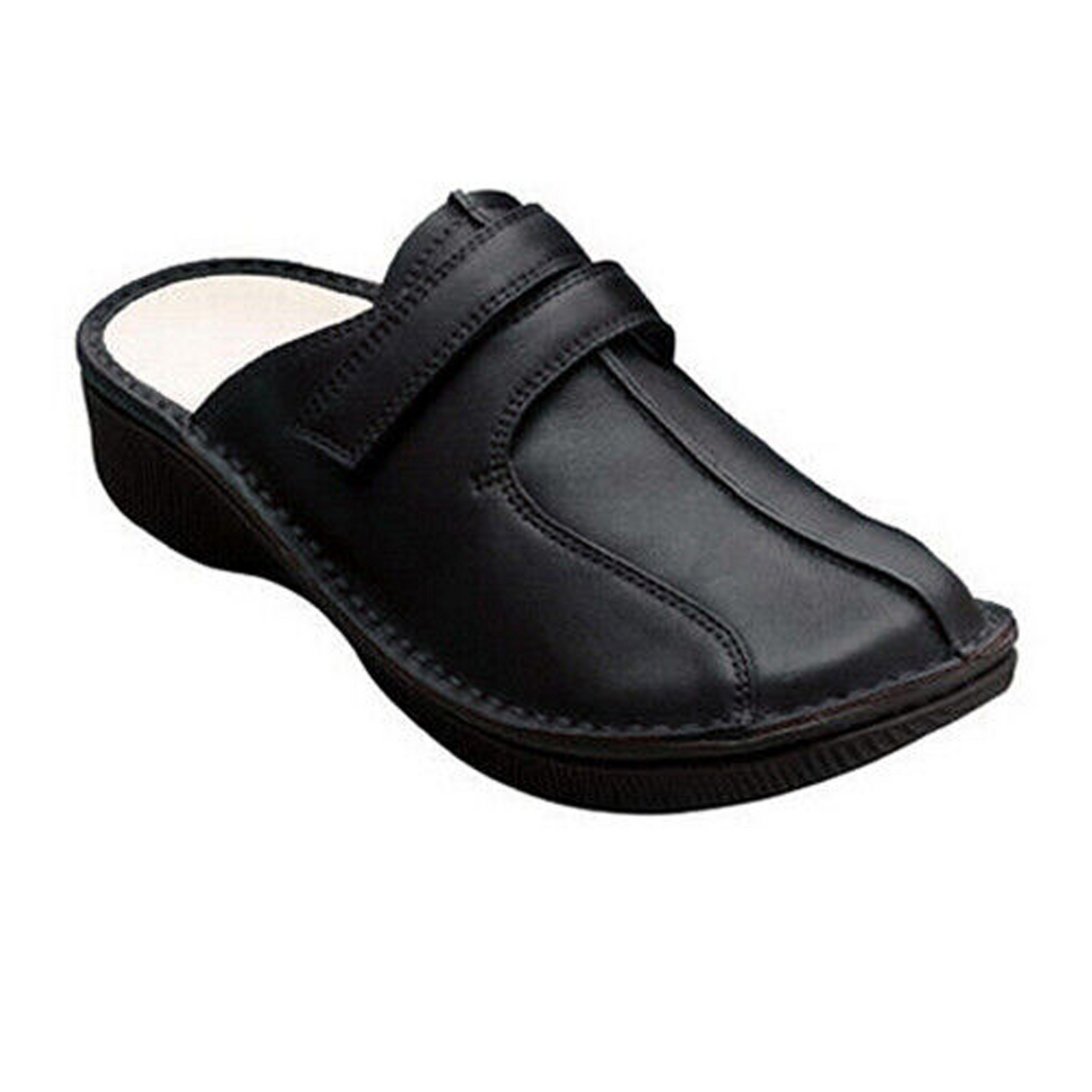 Akaishi Sora Slide (Women) - Black Dress-Casual - Slides - The Heel Shoe Fitters