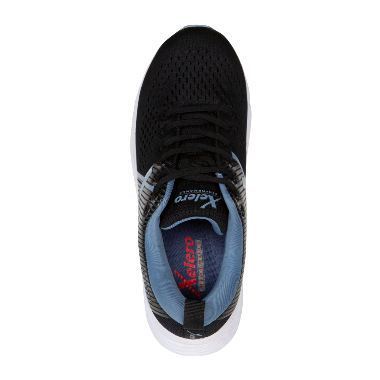 Xelero Steadfast Walking Shoe (Women) - Black/Periwinkle Athletic - Walking - The Heel Shoe Fitters