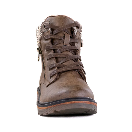 Wanderlust Amy Ankle Boot (Women) - Dark Tan Boots - Casual - Mid - The Heel Shoe Fitters