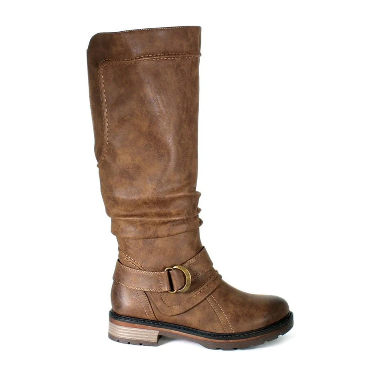 Wanderlust Fiona Wide Calf Tall Boot (Women) - Dark Tan Boots - Fashion - High - The Heel Shoe Fitters