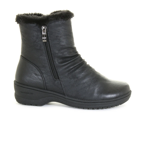Wanderlust Pull On Boots Mens 12 WW T98966 Waterproof Pile Lining Black NWT Women main image 2