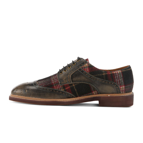 L'Artiste Thavo-Plaid Oxford (Men) - Grey Multi Dress-Casual - Oxfords - The Heel Shoe Fitters