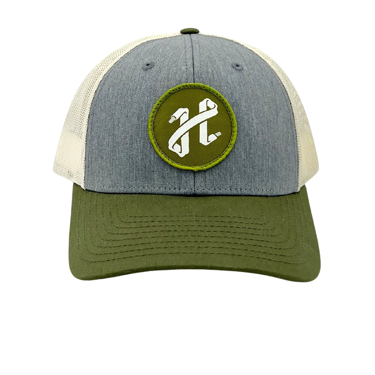 The Heel Shoe Fitters Branded Hat - Gray/Olive Accessories - Headwear - The Heel Shoe Fitters