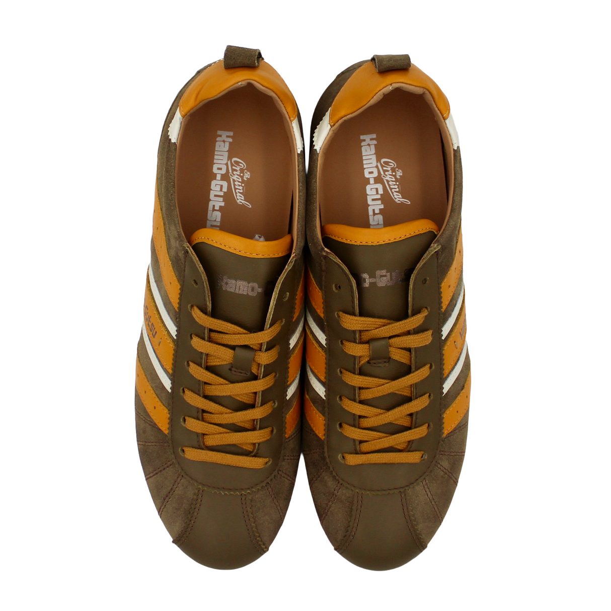 Kamo-Gutsu TIFO 049 Low Sneaker (Men) - Kaki/Girasole Athletic - Casual - Lace Up - The Heel Shoe Fitters