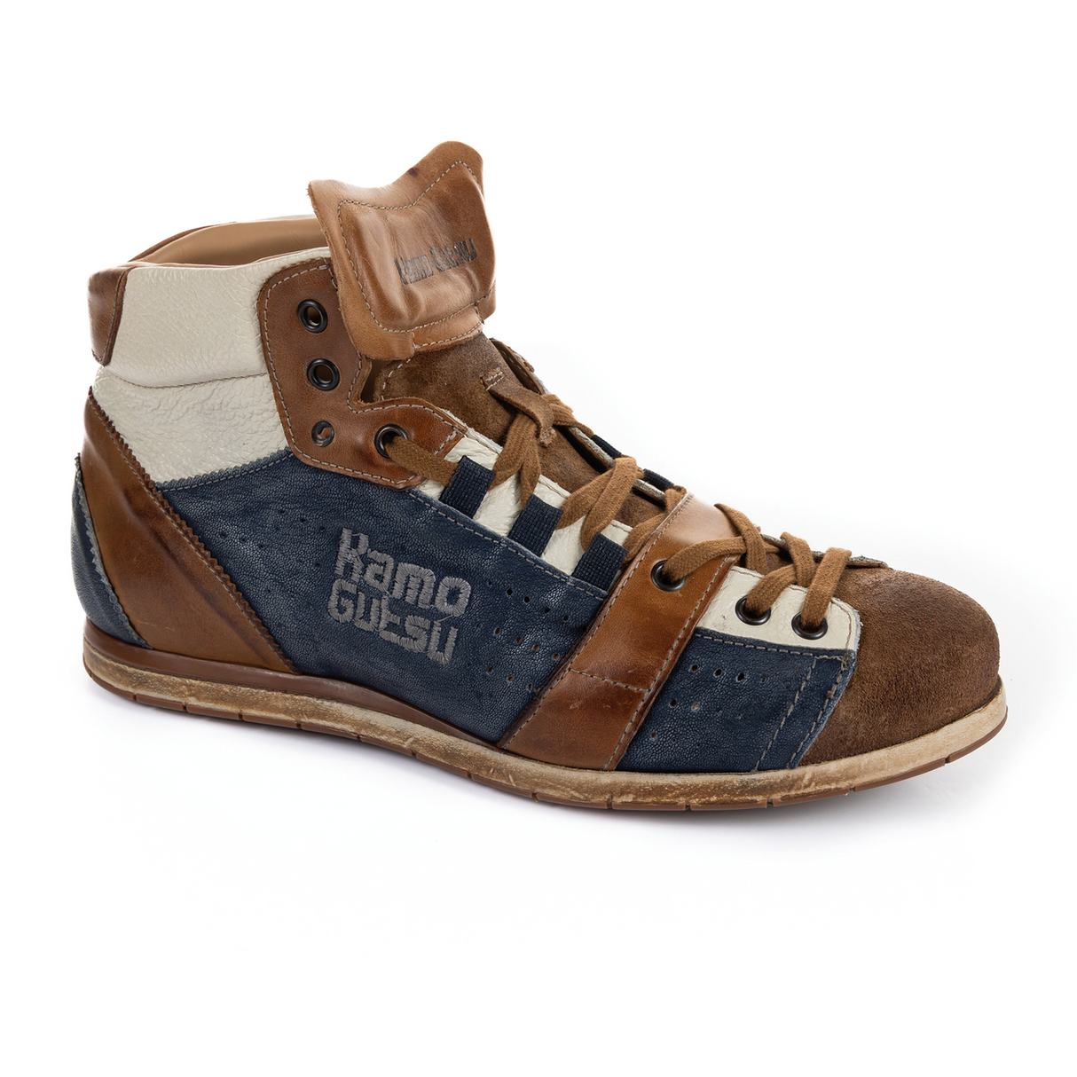 Kamo-Gutsu TIFO 105 Mid Sneaker (Men) - Marrone/Royal