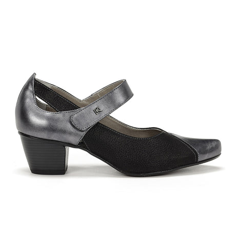 Dorking Triana D7746 Heeled Mary Jane (Women) - Black Dress-Casual - Heels - The Heel Shoe Fitters