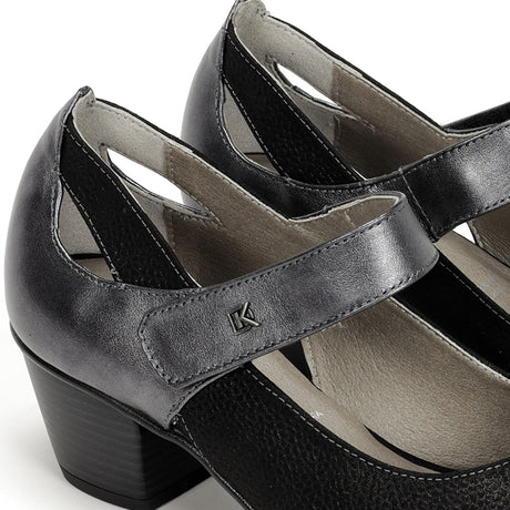 Dorking Triana D7746 Heeled Mary Jane (Women) - Black Dress-Casual - Heels - The Heel Shoe Fitters