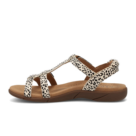 Taos Trophy 2 Backstrap Sandal (Women) - Black/White Cheetah Multi Sandals - Backstrap - The Heel Shoe Fitters