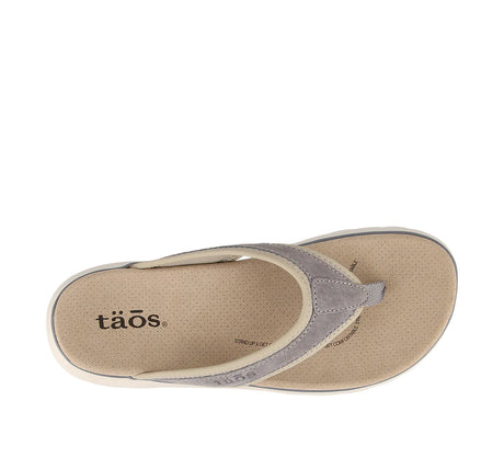 Taos Aura Sandal (Women) - Cool Grey/Cloud Sandal - Thong - The Heel Shoe Fitters