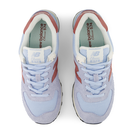 New Balance 574 Sneaker (Unisex) - Oxford Blue/Apricot Orange Athletic - Casual - Lace Up - The Heel Shoe Fitters