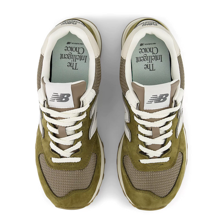 New Balance 574 Sneaker (Unisex) - Calcium/Dark Silver Metallic Athletic - Casual - Lace Up - The Heel Shoe Fitters