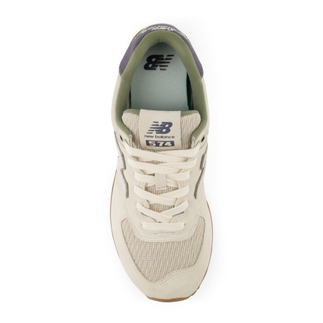 New Balance 574 Sneaker (Unisex) - Timberwolf/Dark Olivine Athletic - Casual - Lace Up - The Heel Shoe Fitters