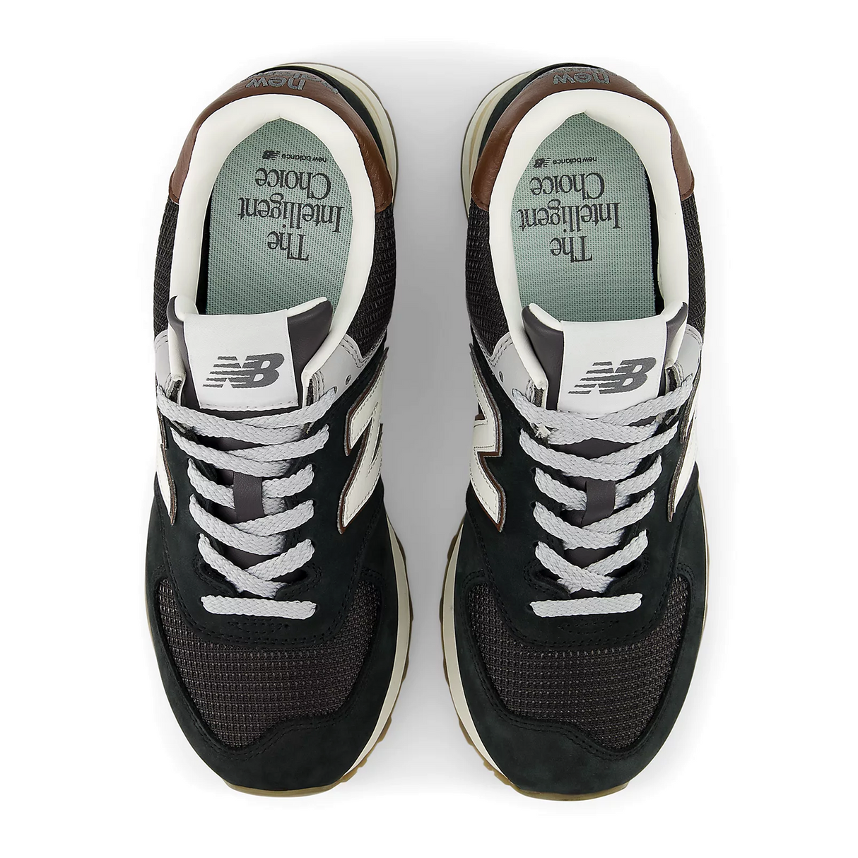 New Balance 574 Sneaker (Unisex) - Brown/Dark Silver Metallic Athletic - Casual - Lace Up - The Heel Shoe Fitters