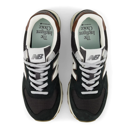 New Balance 574 Sneaker (Unisex) - Brown/Dark Silver Metallic Athletic - Casual - Lace Up - The Heel Shoe Fitters