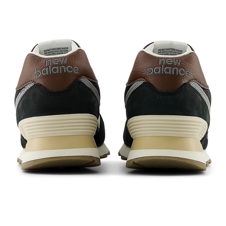 New Balance 574 Sneaker (Unisex) - Brown/Dark Silver Metallic Athletic - Casual - Lace Up - The Heel Shoe Fitters