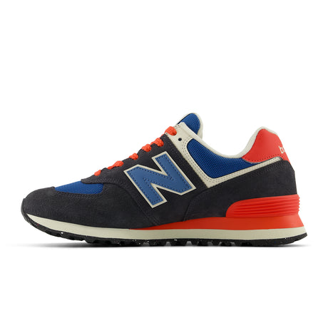 New Balance 574 Sneaker (Unisex) - Phantom/Blue Agate/Blast Red Athletic - Casual - Lace Up - The Heel Shoe Fitters