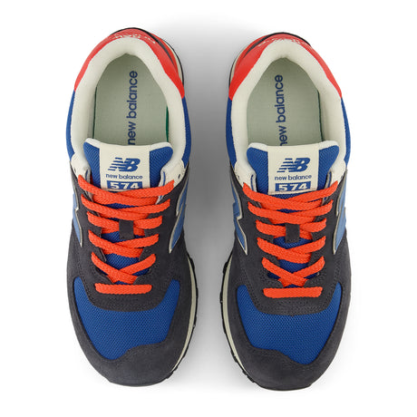 New Balance 574 Sneaker (Unisex) - Phantom/Blue Agate/Blast Red Athletic - Casual - Lace Up - The Heel Shoe Fitters