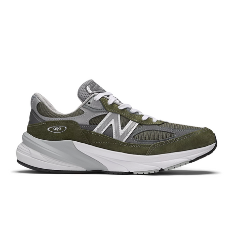 New Balance Made in USA 990v6 Running Shoe (Unisex) - Olive Athletic - Running - Motion Control - The Heel Shoe Fitters