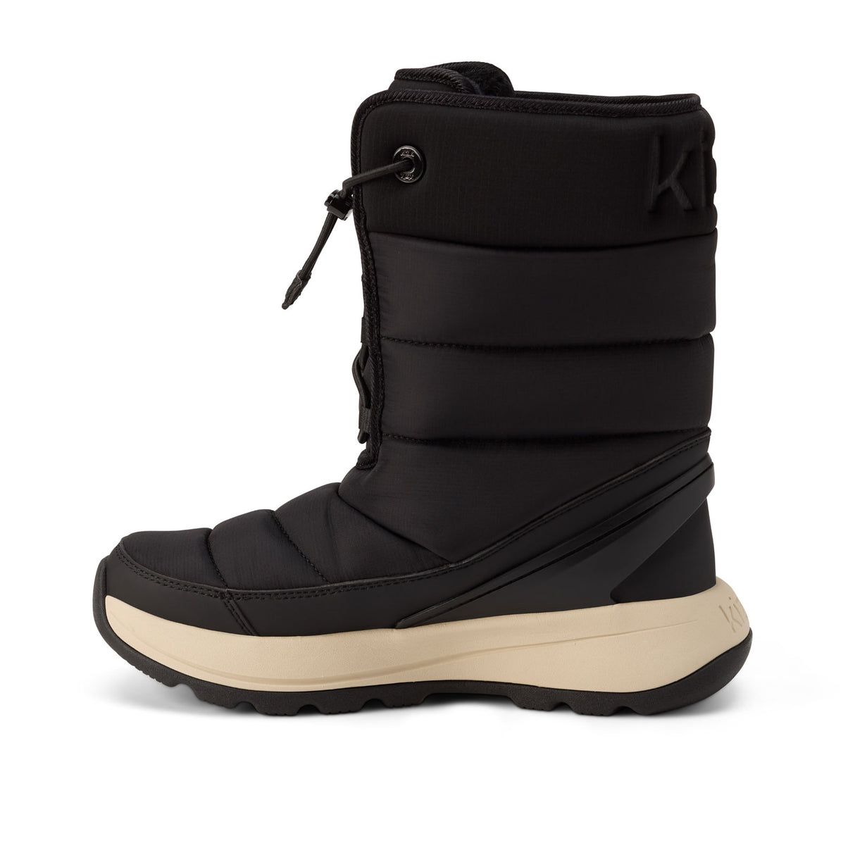 Kizik Juno 2 High Boot (Women) - Black/Whitecap Gray Athletic - Casual - Lace Up - The Heel Shoe Fitters