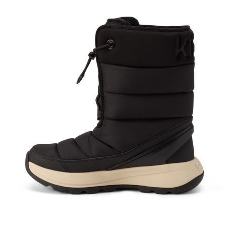 Kizik Juno 2 High Boot (Women) - Black/Whitecap Gray Athletic - Casual - Lace Up - The Heel Shoe Fitters
