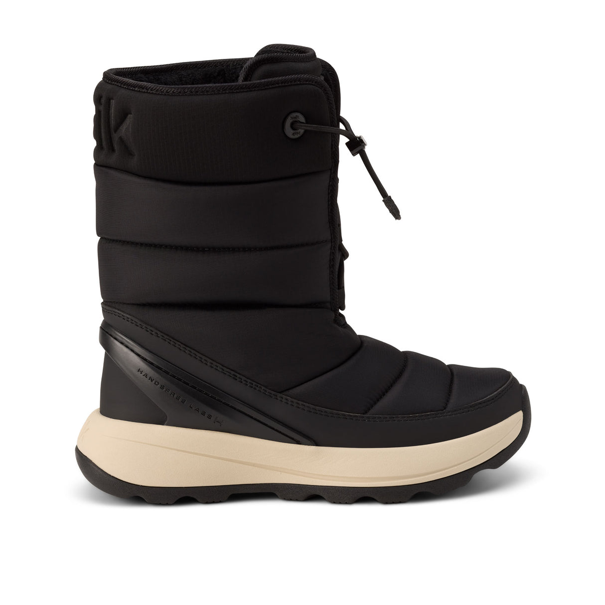 Kizik Juno 2 High Boot (Women) - Black/Whitecap Gray Athletic - Casual - Lace Up - The Heel Shoe Fitters