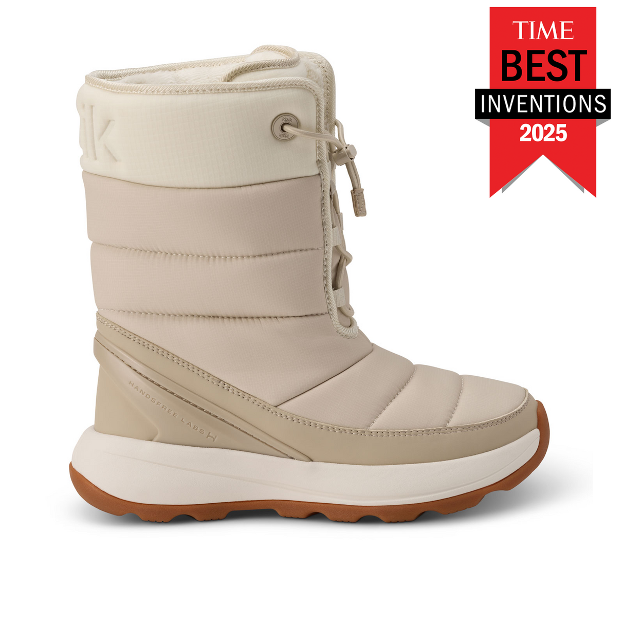 Kizik Juno 2 High Boot (Women) - Oatmeal/Pristine Athletic - Casual - Lace Up - The Heel Shoe Fitters