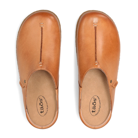 Taos Upside (Women) - Caramel Dress-Casual - Clogs & Mules - The Heel Shoe Fitters