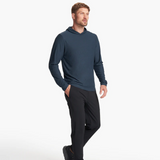 Vuori Strato Tech Hoodie (Men) - Navy Heather Apparel - Top - Sweatshirt - The Heel Shoe Fitters