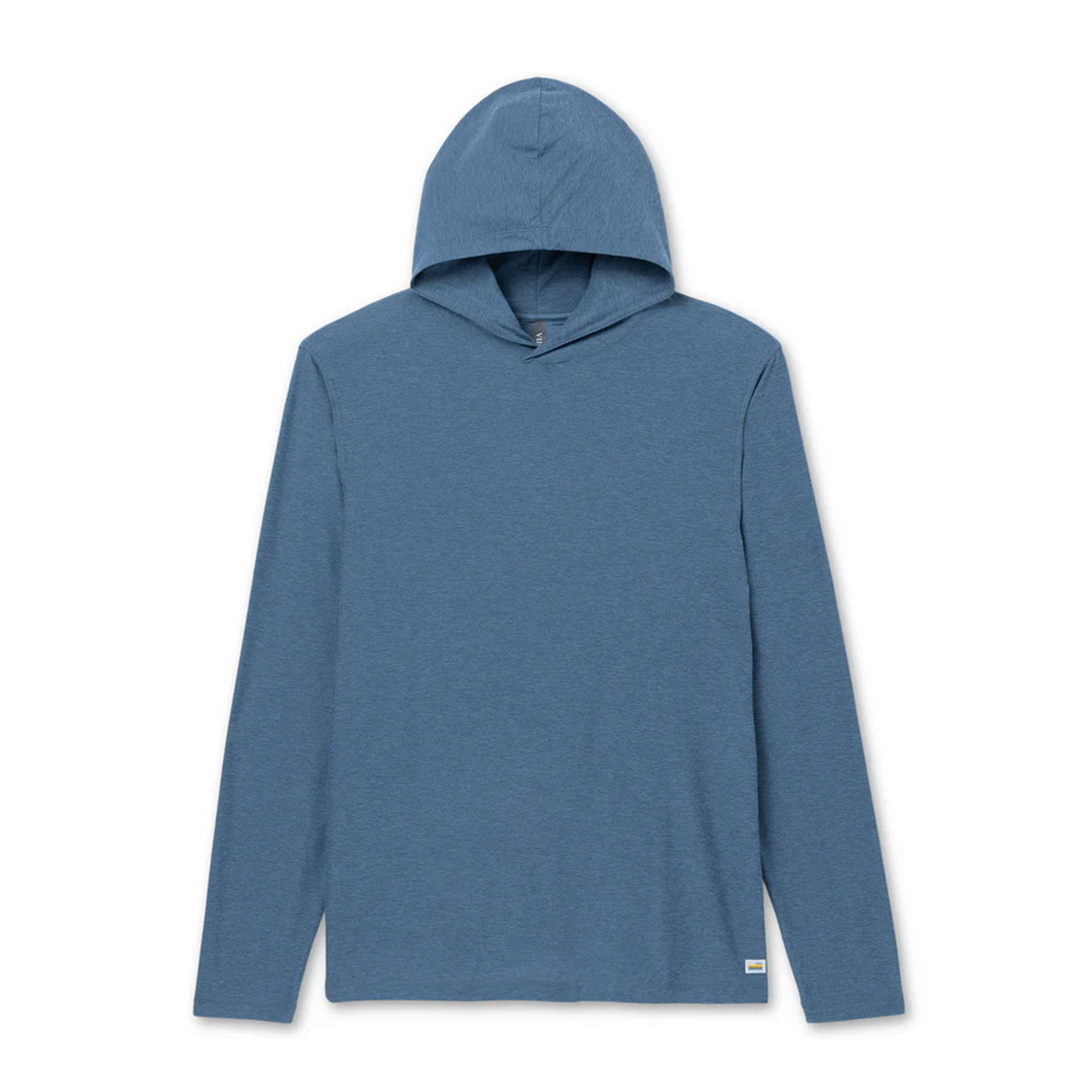 Vuori Strato Tech Hoodie (Men) - Pool Blue Heather Apparel - Top - Sweatshirt - The Heel Shoe Fitters