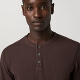 Vuori Waffle Henley (Men) - French Roast
