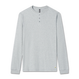 Vuori Waffle Henley (Men) - Light Heather Grey