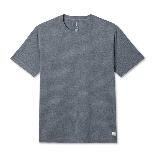 Vuori Tradewind Performance Tee 2.0 (Men) - Heather Grey Apparel - Top - Short Sleeve - The Heel Shoe Fitters