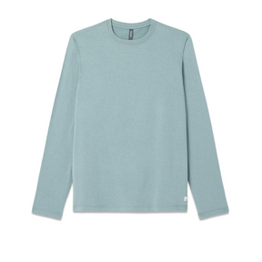 Vuori Ponto Performance Long Sleeve (Men) - Misty Blue Heather Apparel - Top - Long Sleeve - The Heel Shoe Fitters