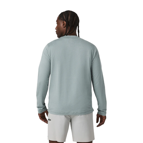 Vuori Ponto Performance Long Sleeve (Men) - Misty Blue Heather Apparel - Top - Long Sleeve - The Heel Shoe Fitters