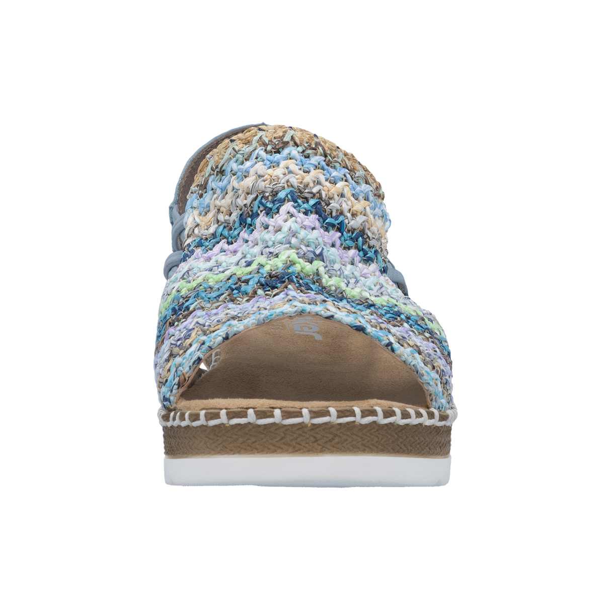 Rieker Regina 41 Backstrap Sandal (Women) - Blue Multi Sandal - Backstrap - The Heel Shoe Fitters