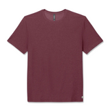 Vuori Strato Tech Tee (Men) - Fig Heather Apparel - Top - ShortSleeve - The Heel Shoe Fitters