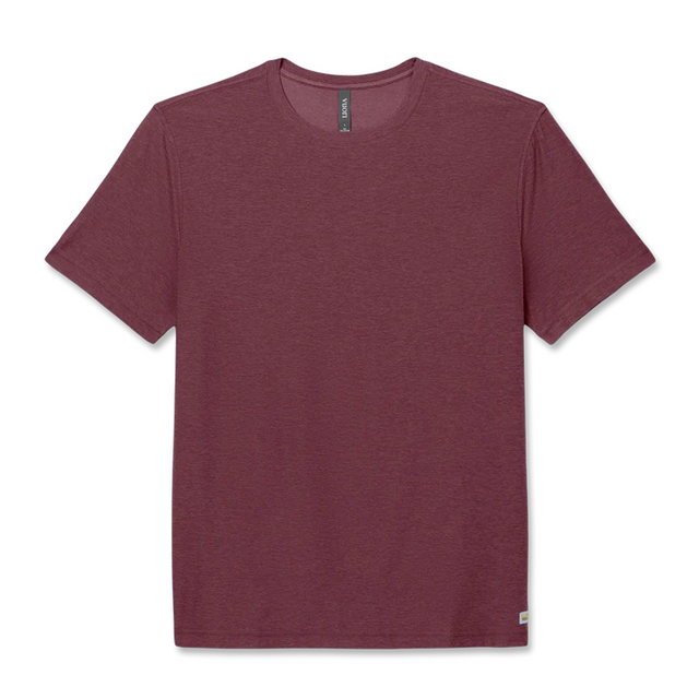 Vuori Strato Tech Tee (Men) - Fig Heather Apparel - Top - ShortSleeve - The Heel Shoe Fitters