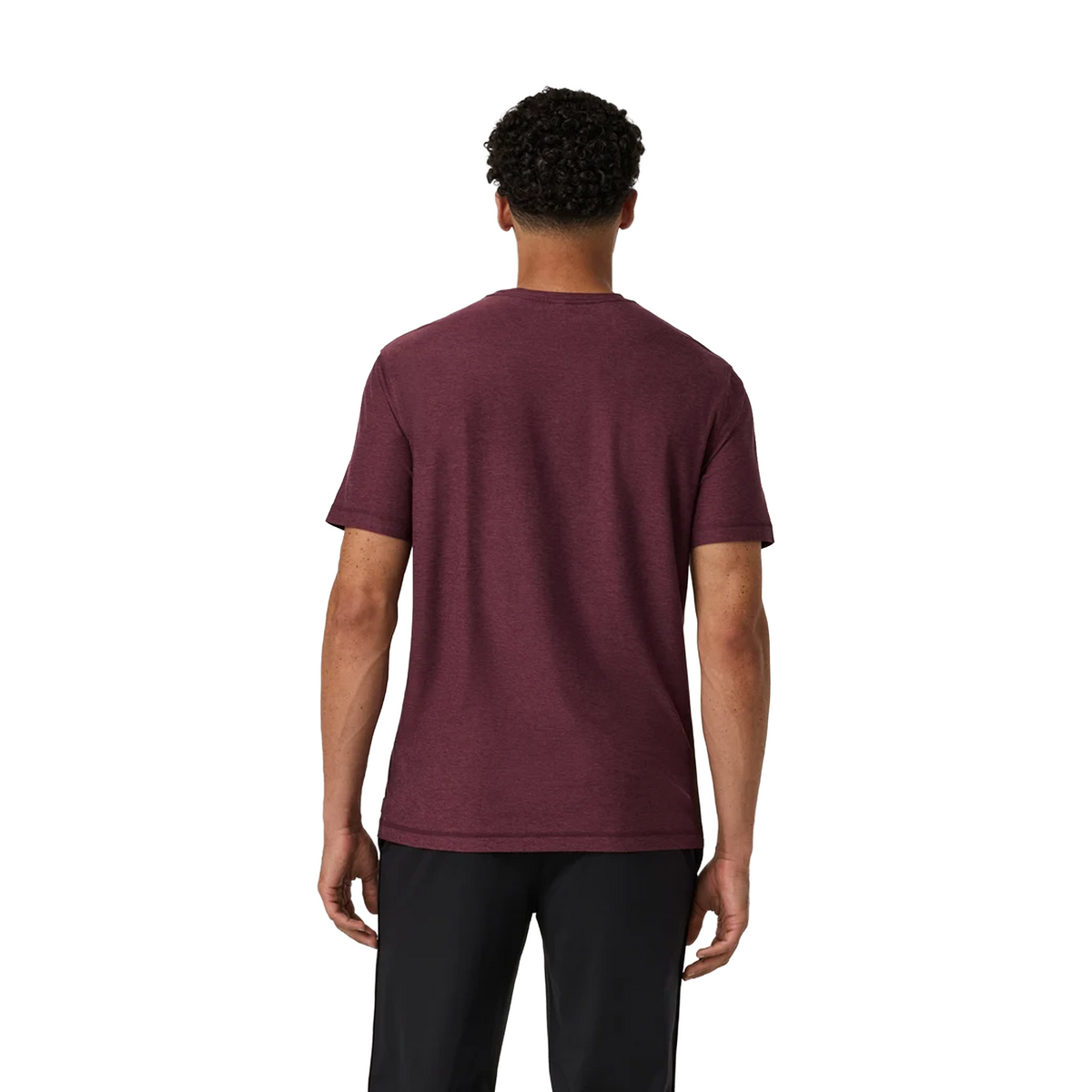 Vuori Strato Tech Tee (Men) - Fig Heather Apparel - Top - ShortSleeve - The Heel Shoe Fitters