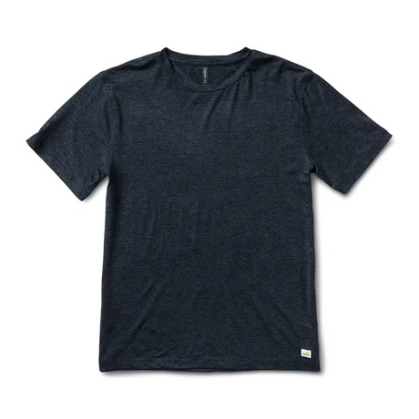 Vuori Strato Tech Tee (Men) - Navy Heather Apparel - Top - ShortSleeve - The Heel Shoe Fitters
