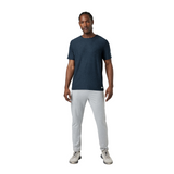 Vuori Strato Tech Tee (Men) - Navy Heather
