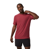 Vuori Strato Tech Tee (Men) - Sour Cherry Heather
