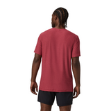 Vuori Strato Tech Tee (Men) - Sour Cherry Heather