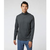 Vuori Ease Performance 1/2 Zip 2.0 Pullover (Men) - Charcoal Heather Apparel - Top - Sweatshirt - The Heel Shoe Fitters