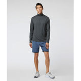 Vuori Ease Performance 1/2 Zip 2.0 Pullover (Men) - Charcoal Heather Apparel - Top - Sweatshirt - The Heel Shoe Fitters
