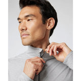 Vuori Ease Performance 1/2 Zip 2.0 Pullover (Men) - Light Heather Grey Apparel - Top - Sweatshirt - The Heel Shoe Fitters
