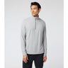 Vuori Ease Performance 1/2 Zip 2.0 Pullover (Men) - Light Heather Grey Apparel - Top - Sweatshirt - The Heel Shoe Fitters