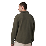 Vuori Jeffreys Overshirt (Men) - Olive Heather Apparel - Top - Sweatshirt - The Heel Shoe Fitters
